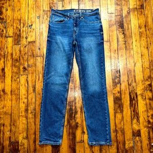 Devil Dog Jeans Men's 30x32 Blue Regular Fit Straight Leg Medium Wash Stretch